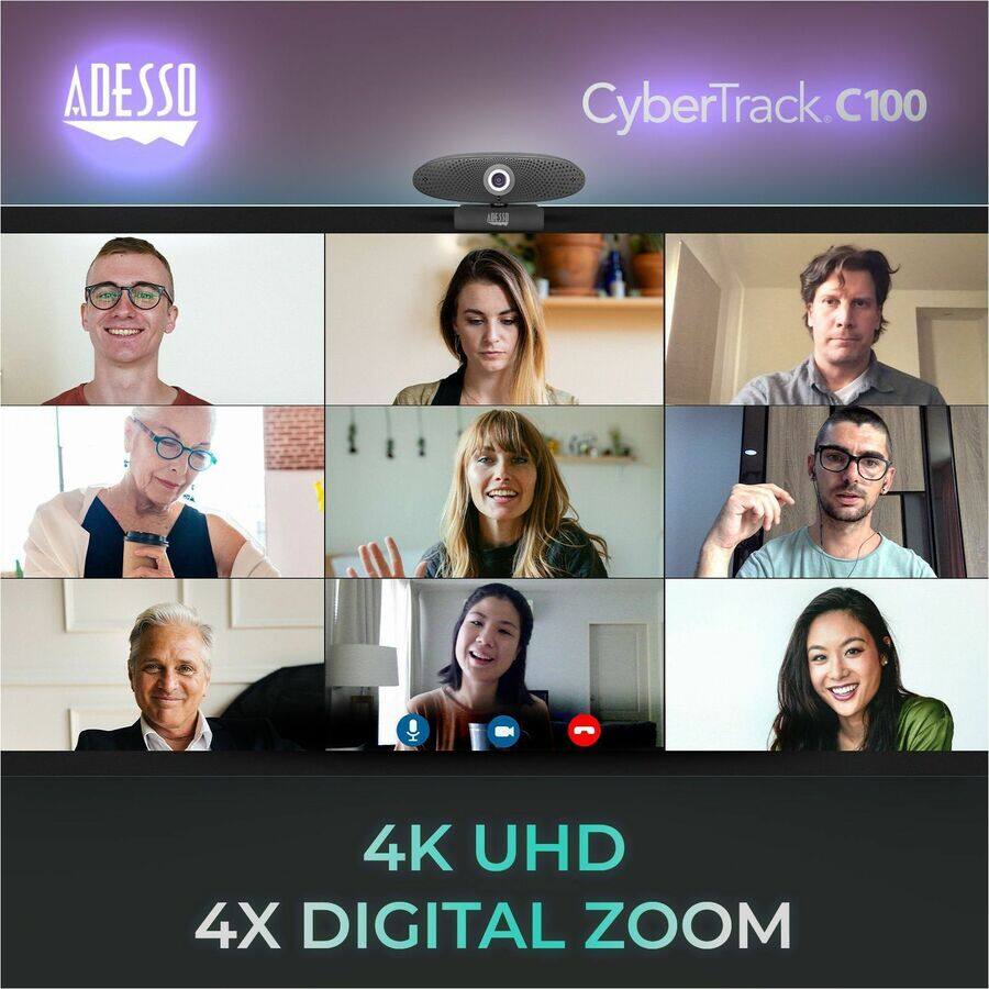 ADESSO CyberTrack C100

4K UHD  
4X DIGITAL ZOOM