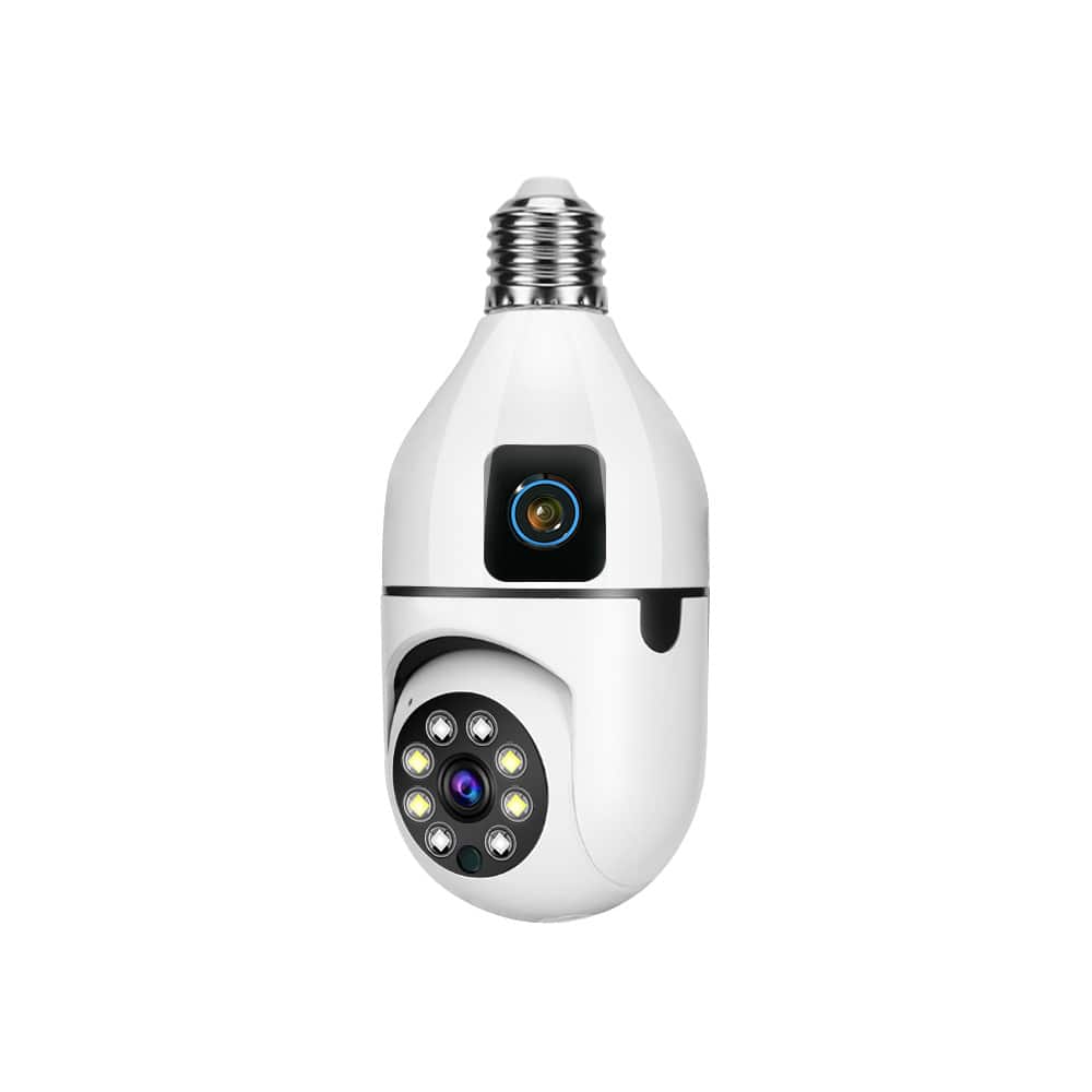 Enchant Appliances - Light Bulb Camera,Smart Camera for Home Security, Dual Lens 360 Panoramic Monitoring