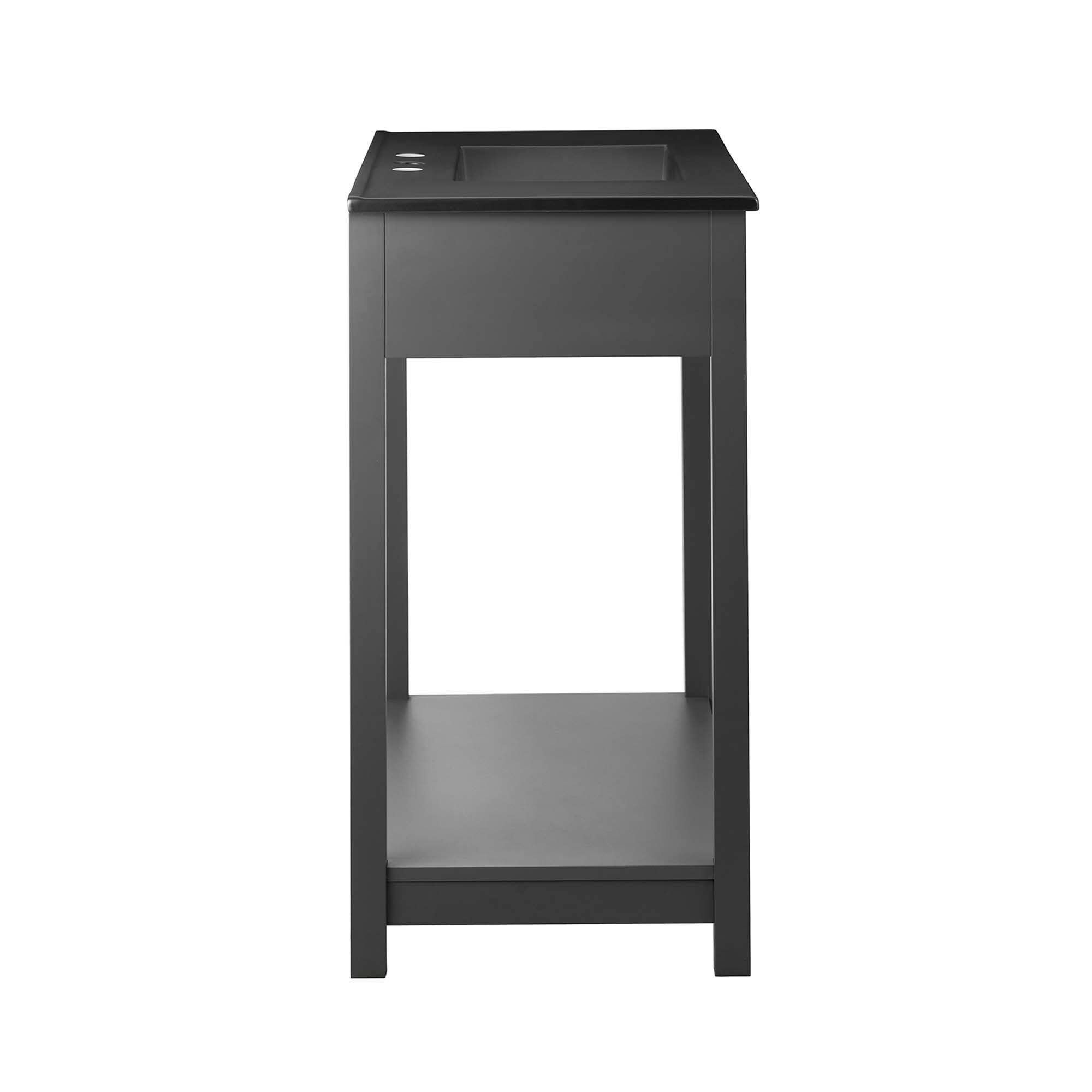 Alt View 1. Modway - Altura Bathroom Vanity Basin Included by Modway - Gray Black.