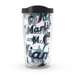 Tervis - Miami Marlins 16oz. All Over Wrap Tumbler With Lid - Multicolor