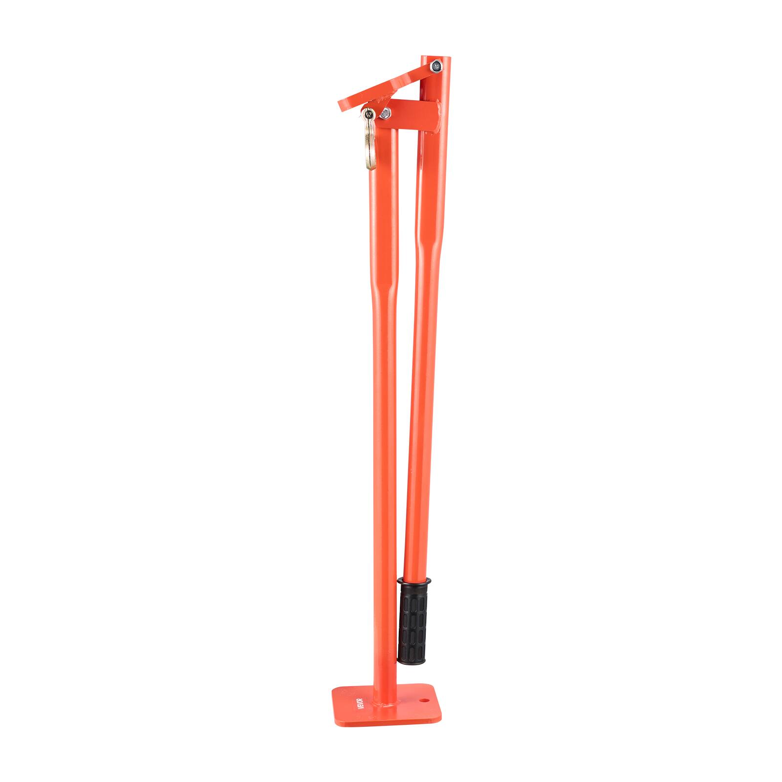 Alt View 5. VEVOR - 36 in T Post Puller, Heavy Duty Steel Fence Post Puller, 660lb Load Capacity, Labor-Saving T-Post Remover Tool for Round - Orange.