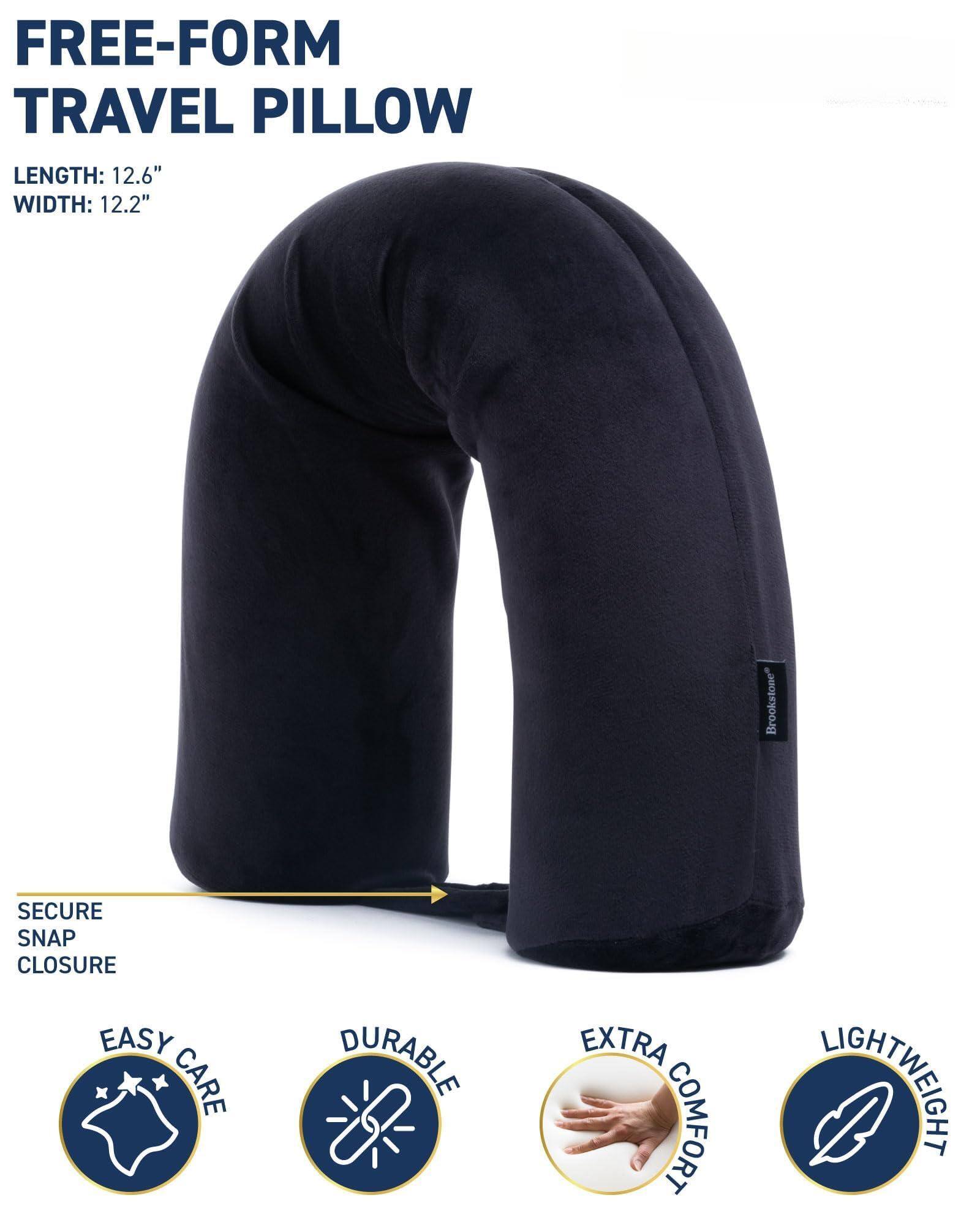 FREE-FORM TRAVEL PILLOW

LENGTH: 12.6"  
WIDTH: 12.2"

- SECURE SNAP CLOSURE
- EASY CARE
- DURABLE
- EXTRA COMFORT
- LIGHTWEIGHT