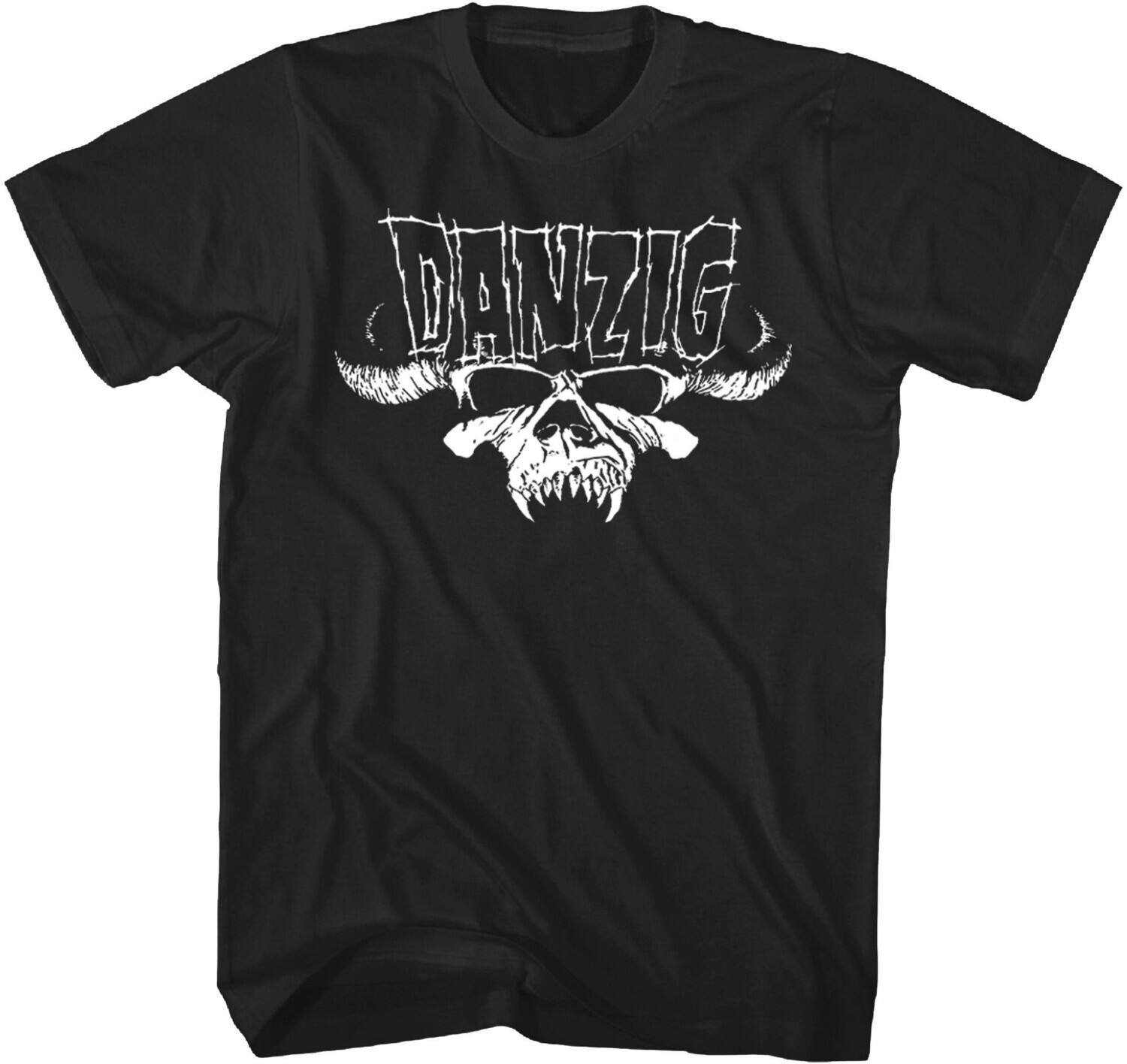 Front. PopMarket - Danzig - Danzig - Skelly Logo T-Shirt - XL Black TS4402DANA4   - APPAREL - Multicolor.