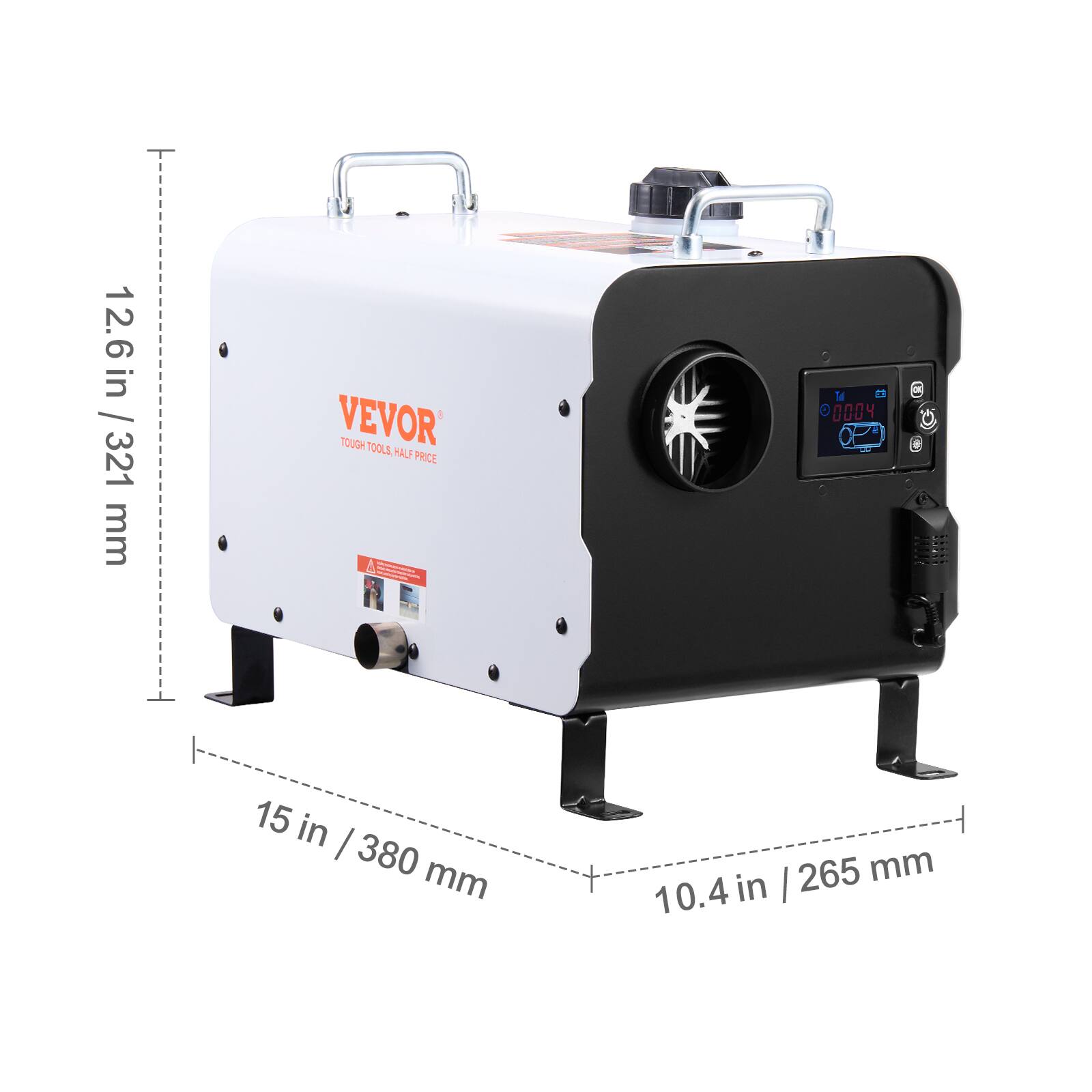 12.6 in / 321 mm

VEVOR TOUGH TOOLS, HALF PRICE

15 in / 380 mm

10.4 in / 265 mm