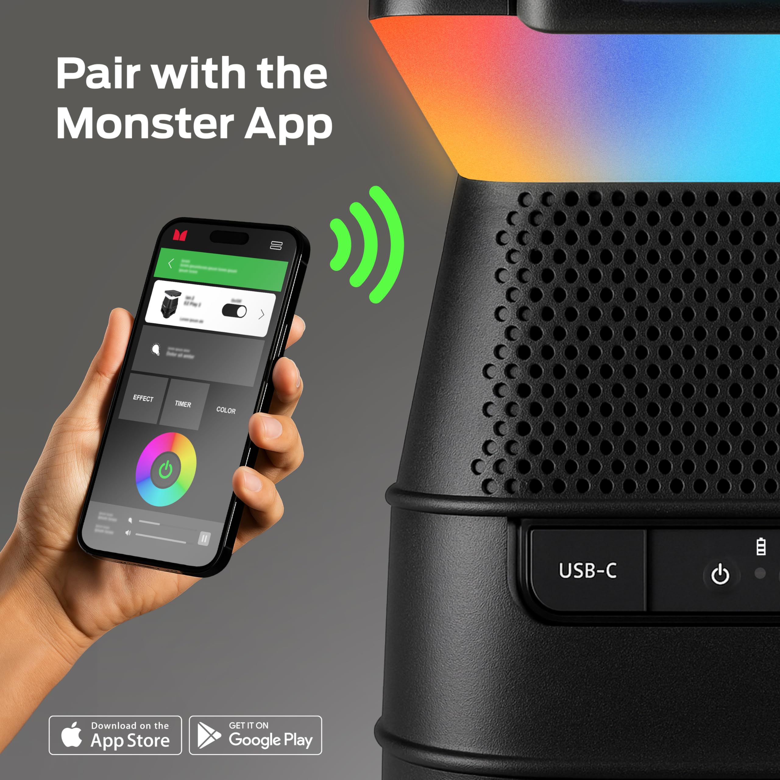 Pair with the Monster App

EFFECT TIMER COLOR

Download on the App Store GET IT ON Google Play