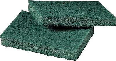 Front. 3M - Scotch-Brite™ General Purpose Scrub Pad, Green, 80/Pack (9650) - Green.