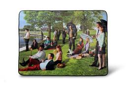 Surreal Entertainment - The Office Sunday Afternoon Art Style Fleece Throw Blanket | 60 x 45 Inches - Green