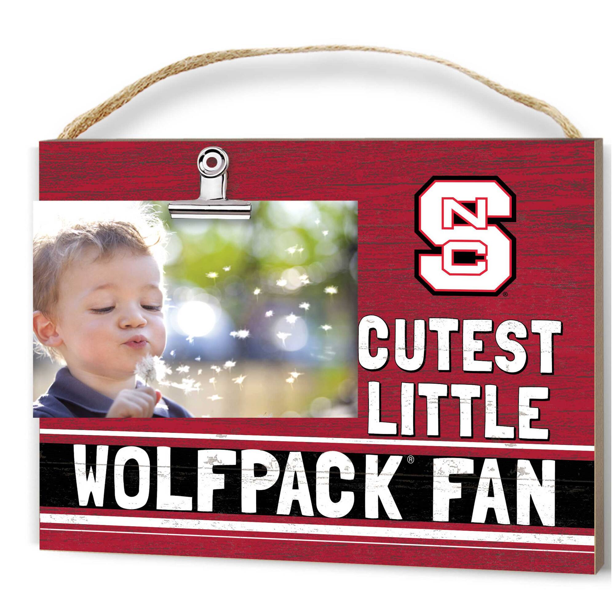 NC State Wolfpack 8'' x 10'' Cutest Little Team Logo Clip Photo Frame