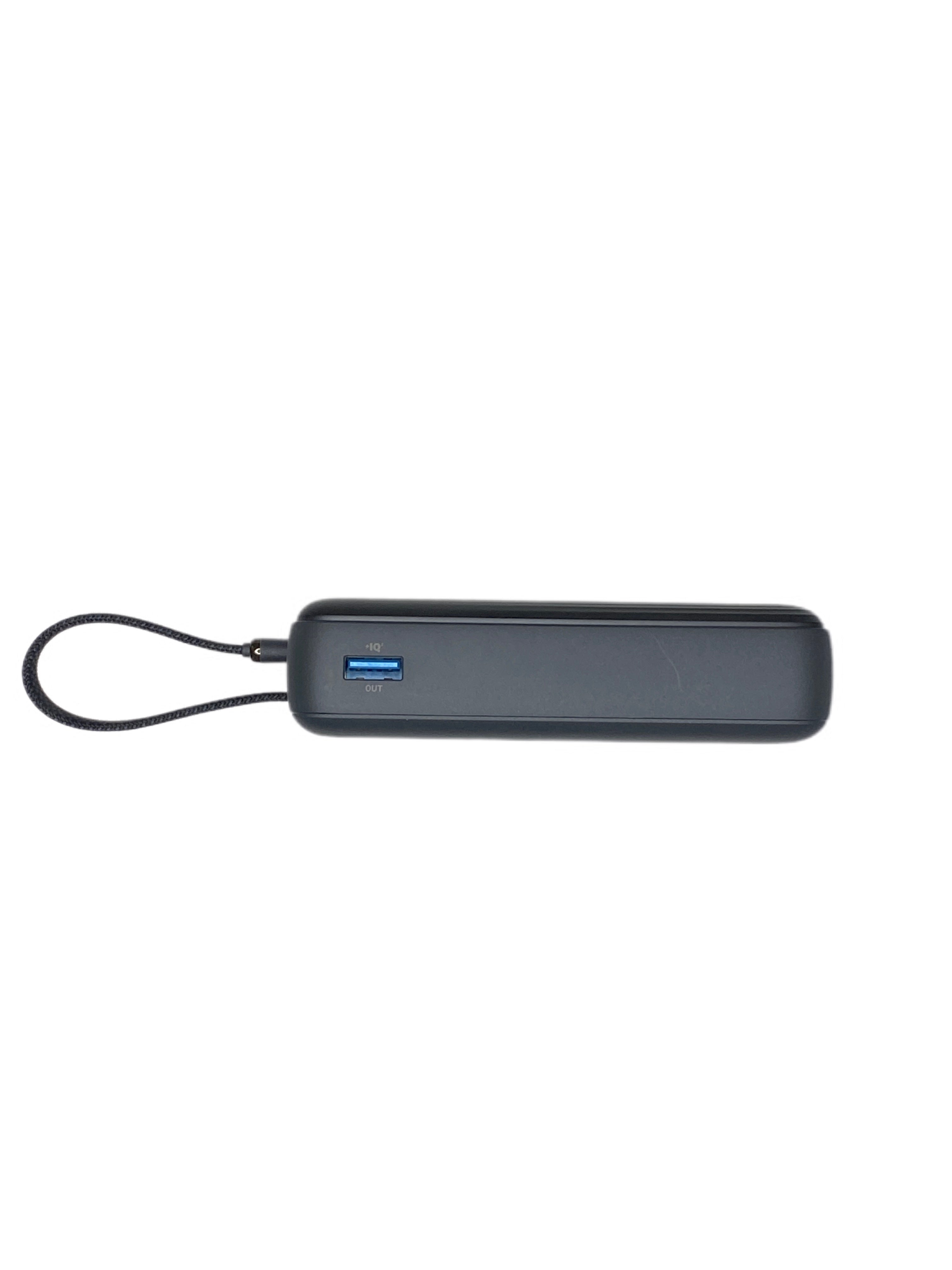 Alt View 5. Anker - ANKER POWER BANK(20,000 MAH, BUILT-IN USB-C CABLE) - BLACK.