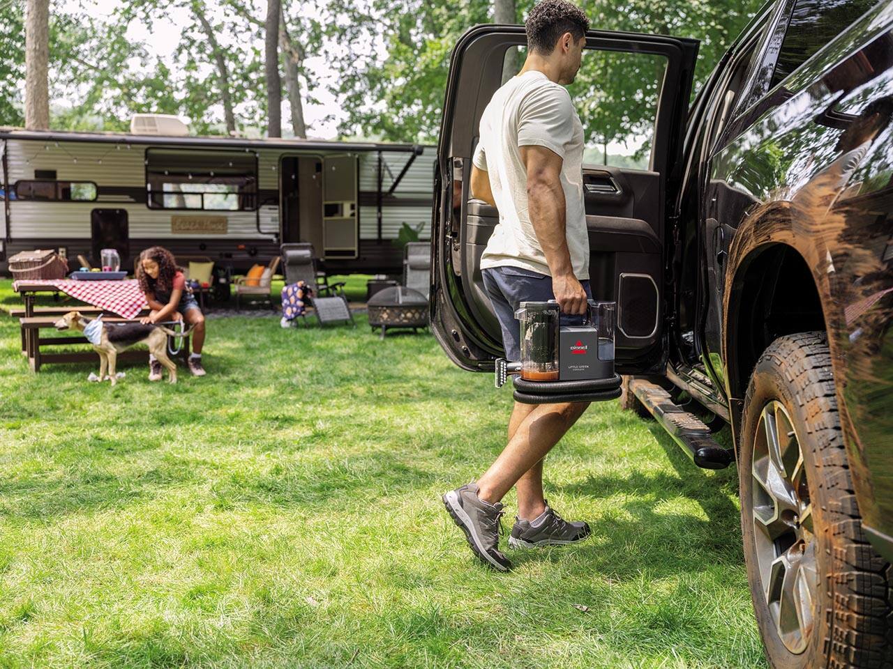 Alt View 2. BISSELL - Little Pet Pro Portable Carpet Cleaner - Green.