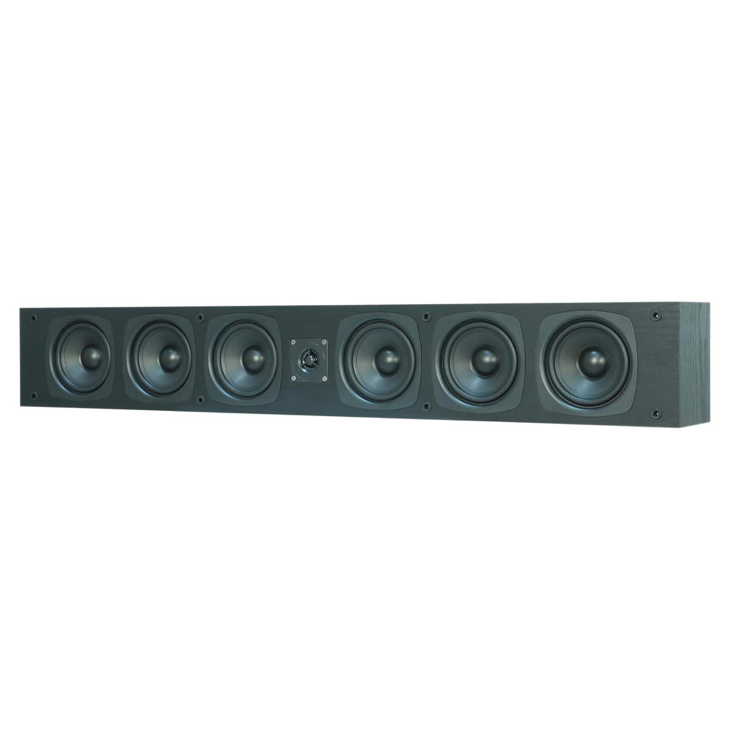 BIC America - RtR Elite 4.5" 100W On-Wall Center or LR Speaker, 2 Woofers, 3/4" Tweeter, 4 Bass Radiators, 8 Ohm - Matte Black