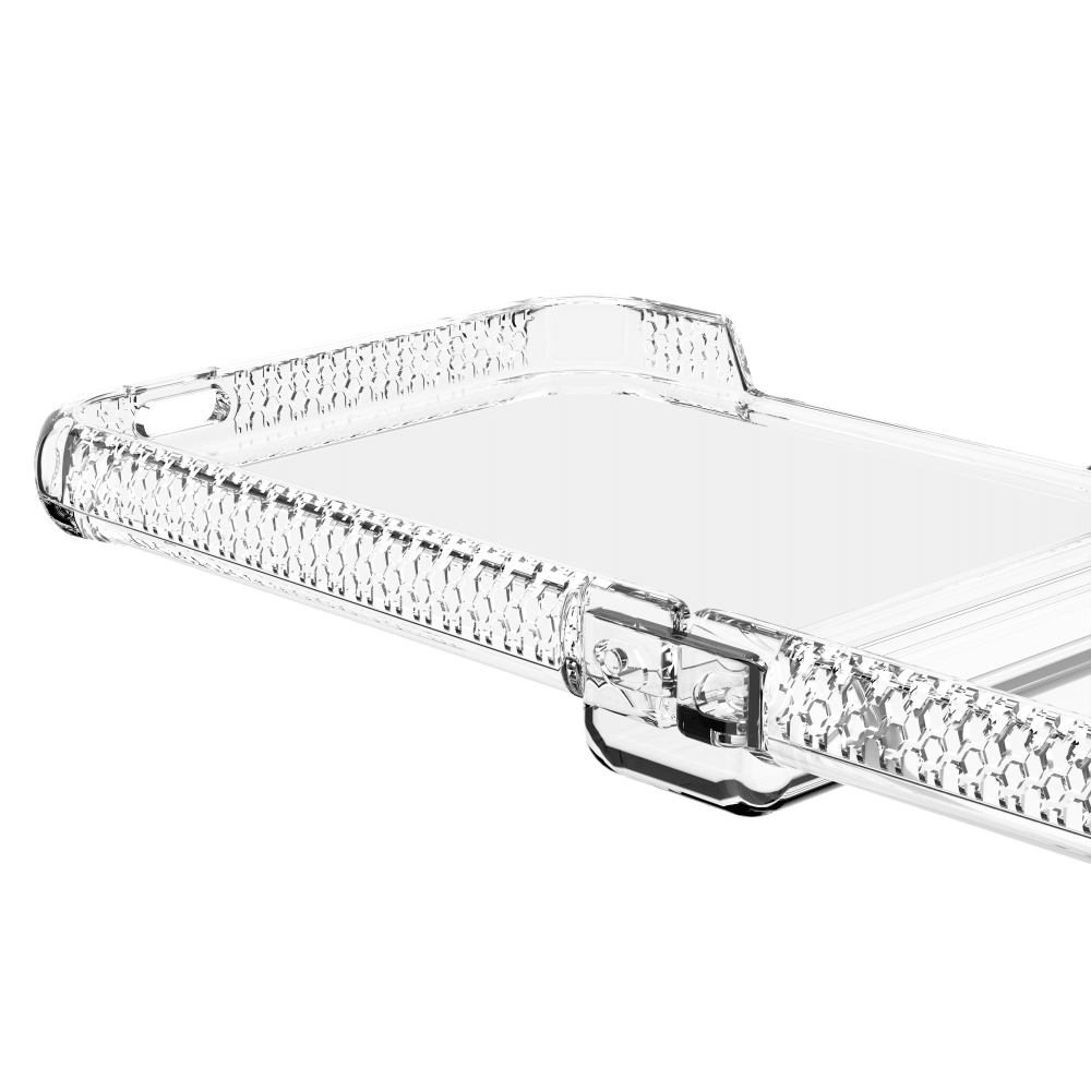 Alt View 6. Itskins - Hybrid_R Clear Hinge Case for Samsung Galaxy Z Flip6 - Hinge Protection - Clear.