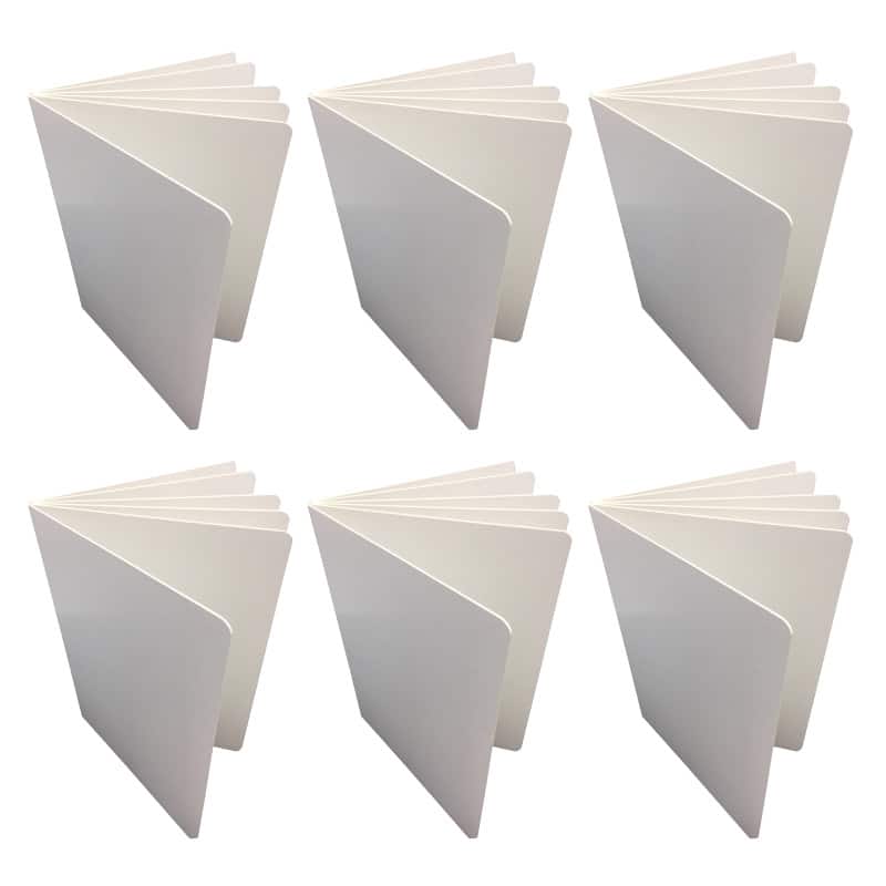 ASHLEY PRODUCTIONS - Blank Chunky Board Book, Portrait, White, Pack of 6 - 6" x 8"