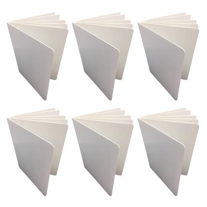 Front. ASHLEY PRODUCTIONS - Blank Chunky Board Book, 6" x 8" Portrait, White, Pack of 6 - 6" x 8".