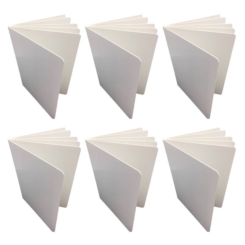 Front. ASHLEY PRODUCTIONS - Blank Chunky Board Book, 6" x 8" Portrait, White, Pack of 6 - 6" x 8".