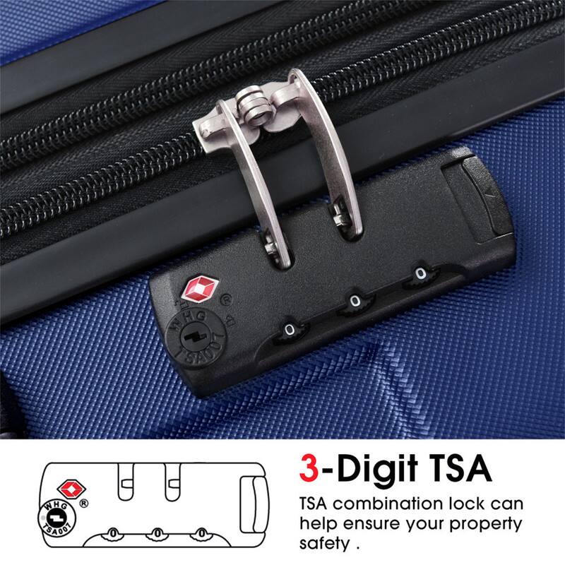 3-Digit TSA combination lock can help ensure your property safety.
