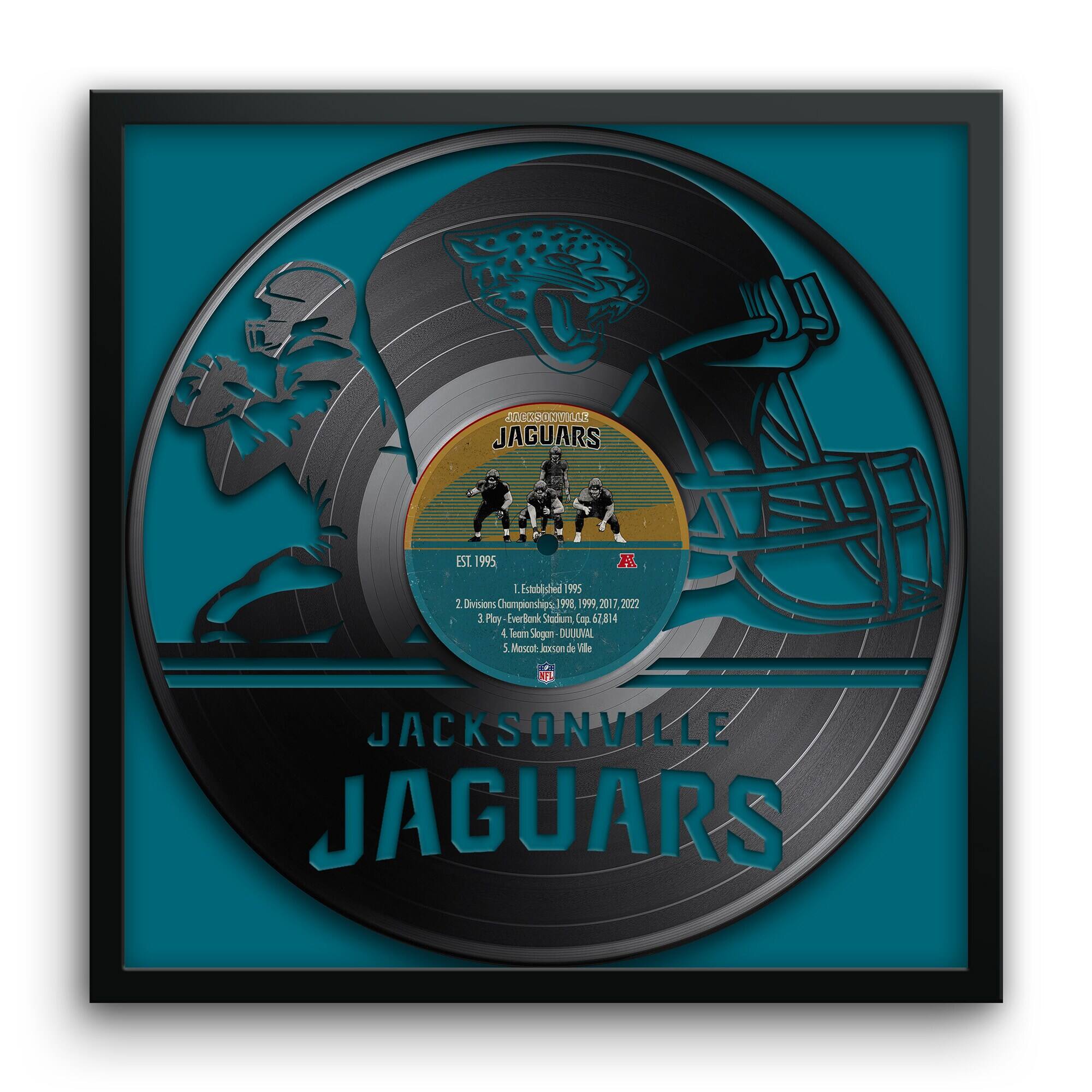 Framed 13" x 13" Vinyl Record Art Print