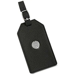 Jardine - Maryland Terrapins Leather Luggage Tag - Black