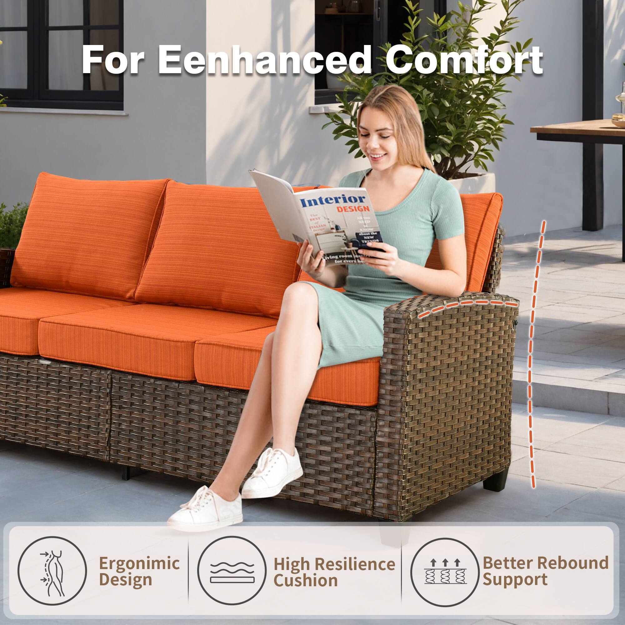 For Enhanced Comfort Interior DESIGN

- Ergonomic Design
- High Resilience Cushion
- Better Rebound Support