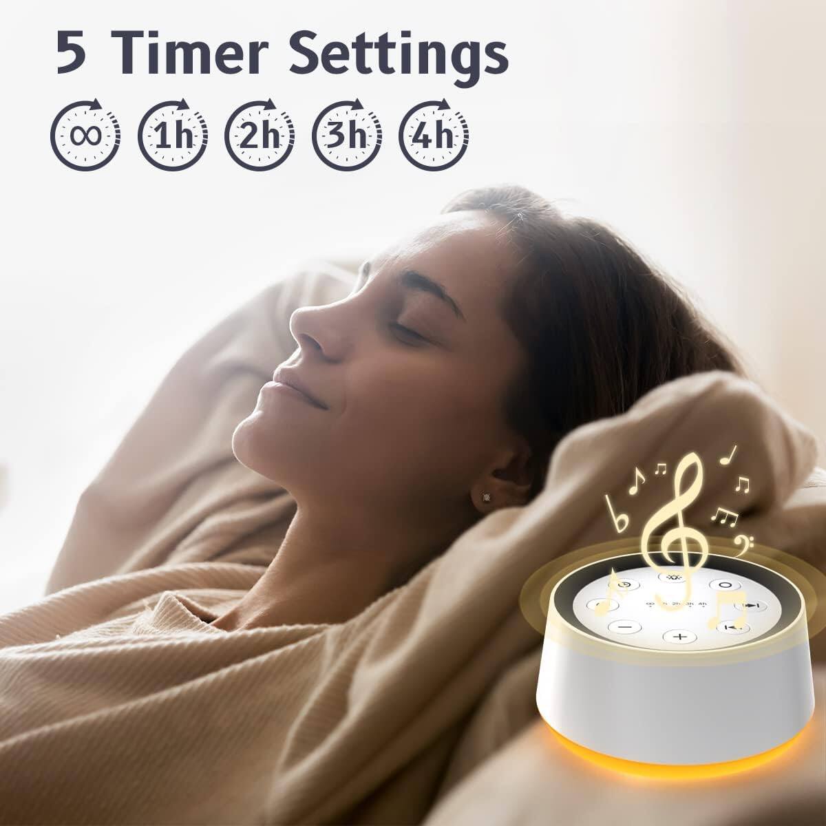 5 Timer Settings  
∞ 1h 2h 3h 4h