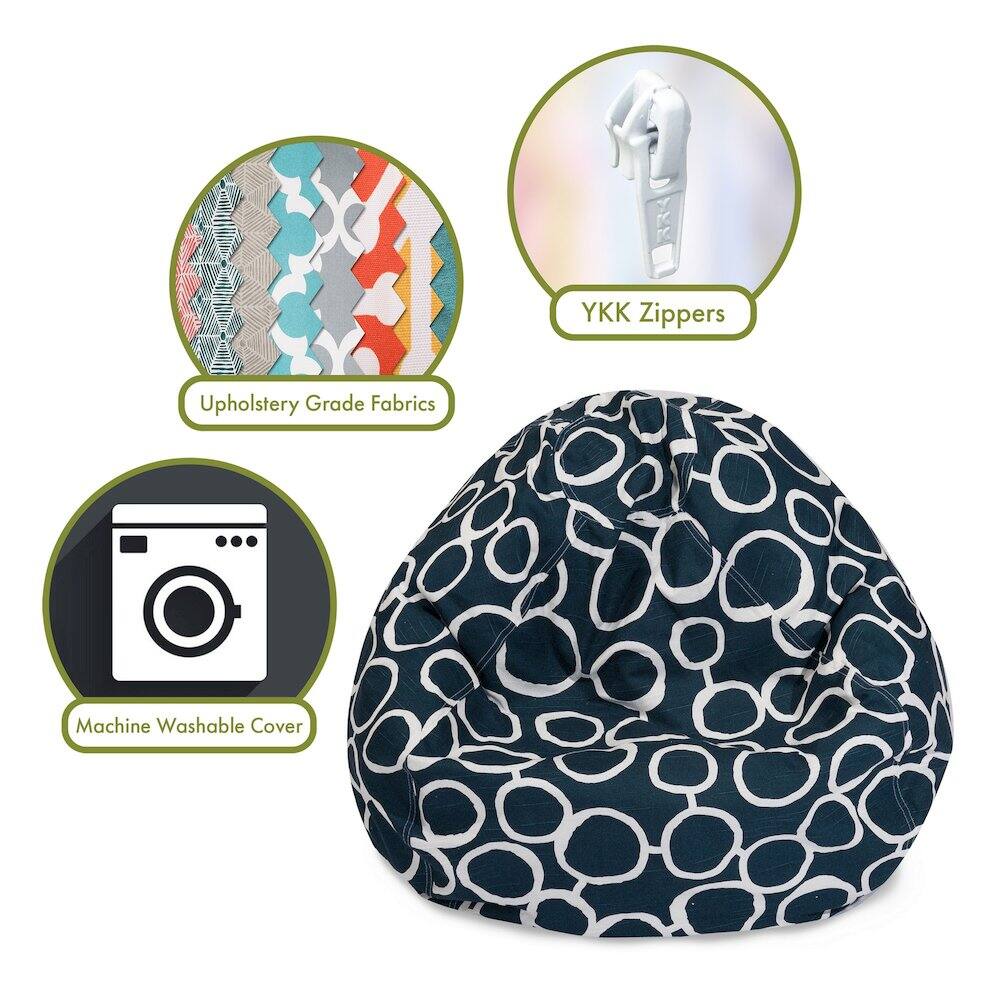 - Upholstery Grade Fabrics
- YKK Zippers
- Machine Washable Cover