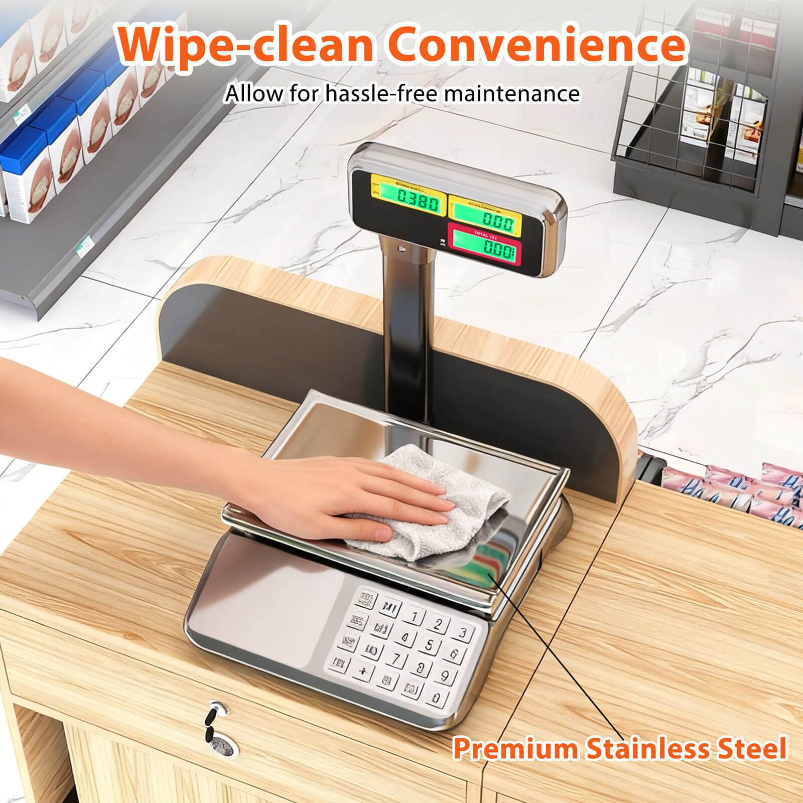Wipe-clean Convenience  
Allow for hassle-free maintenance  

0,380  
000 DO 000  
m BAY 1 WJ 2 0 3  S at 6 EU 1   44  [] 0  

Premium Stainless Steel