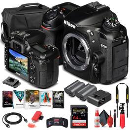 Nikon - D7500 DSLR Camera Body Only 1581 - Basic Bundle - Black w/ Basic Bundle