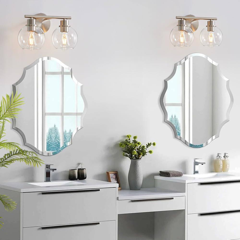 Back. Cedar Assembly - Bathroom Light Fixtures Over Mirror s Vanity With Clear Glass Shade Inch Modern Brushed Nickel Lights Wall - Black 5 light-clear glass shade.