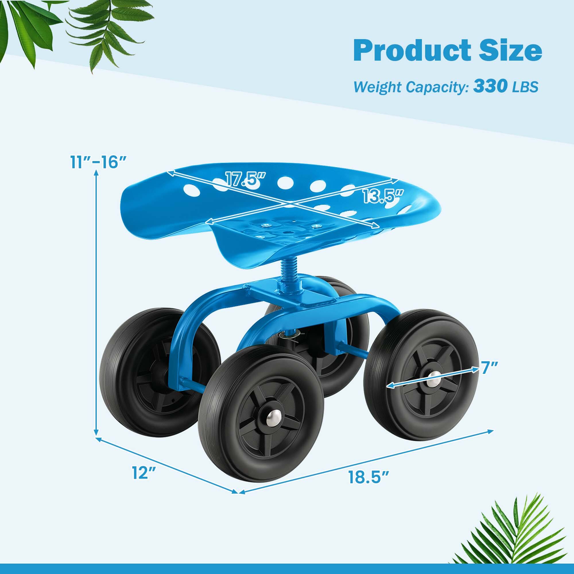Product Size  
Weight Capacity: 330 LBS  
11"-16"  
17.5"  
13.5"  
7"  
12"  
18.5"
