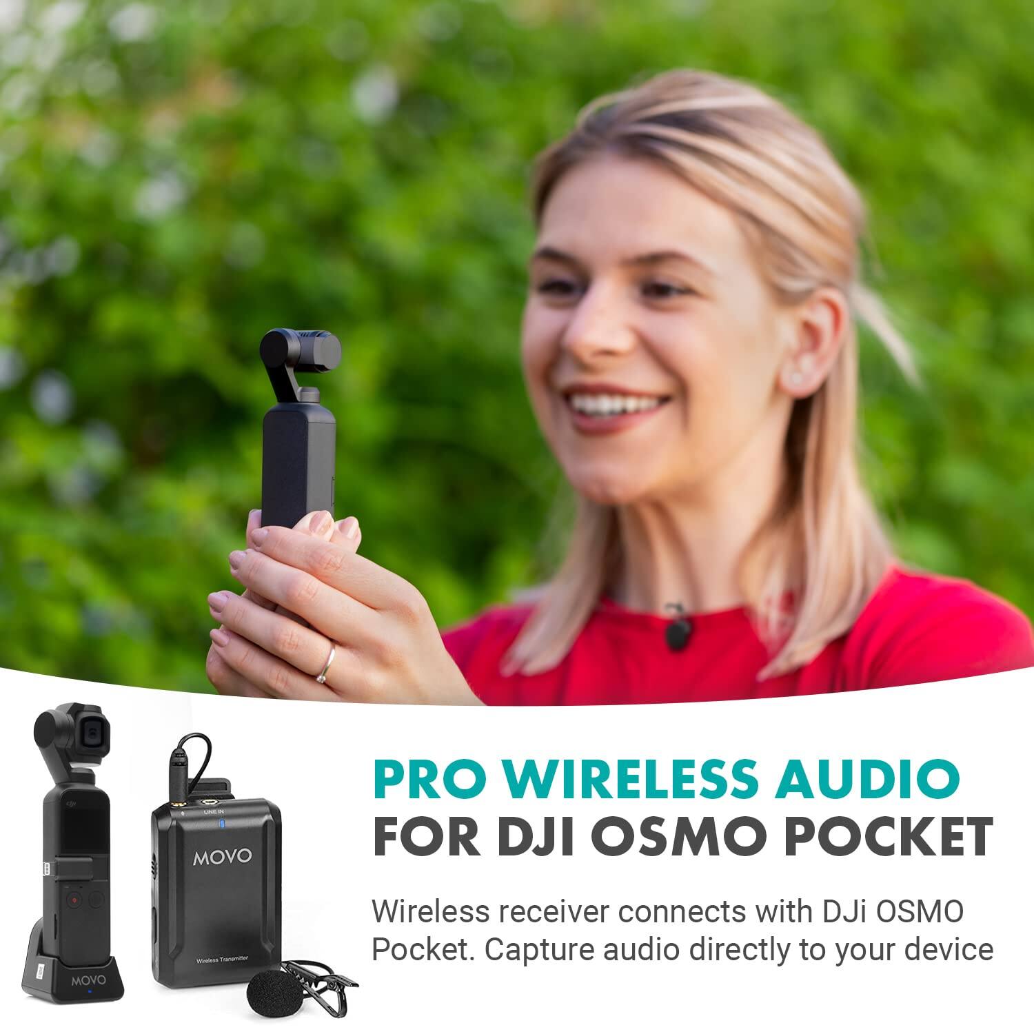 PRO WIRELESS AUDIO FOR DJI OSMO POCKET

Wireless receiver connects with DJI OSMO Pocket. Capture audio directly to your device