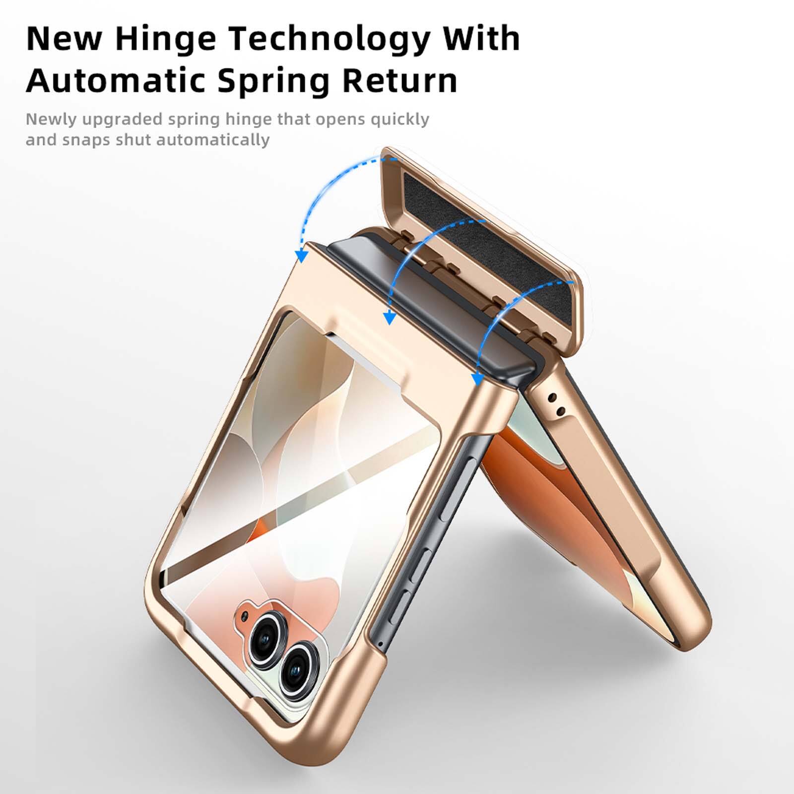 New Hinge Technology With Automatic Spring Return  
Newly upgraded spring hinge that opens quickly and snaps shut automatically