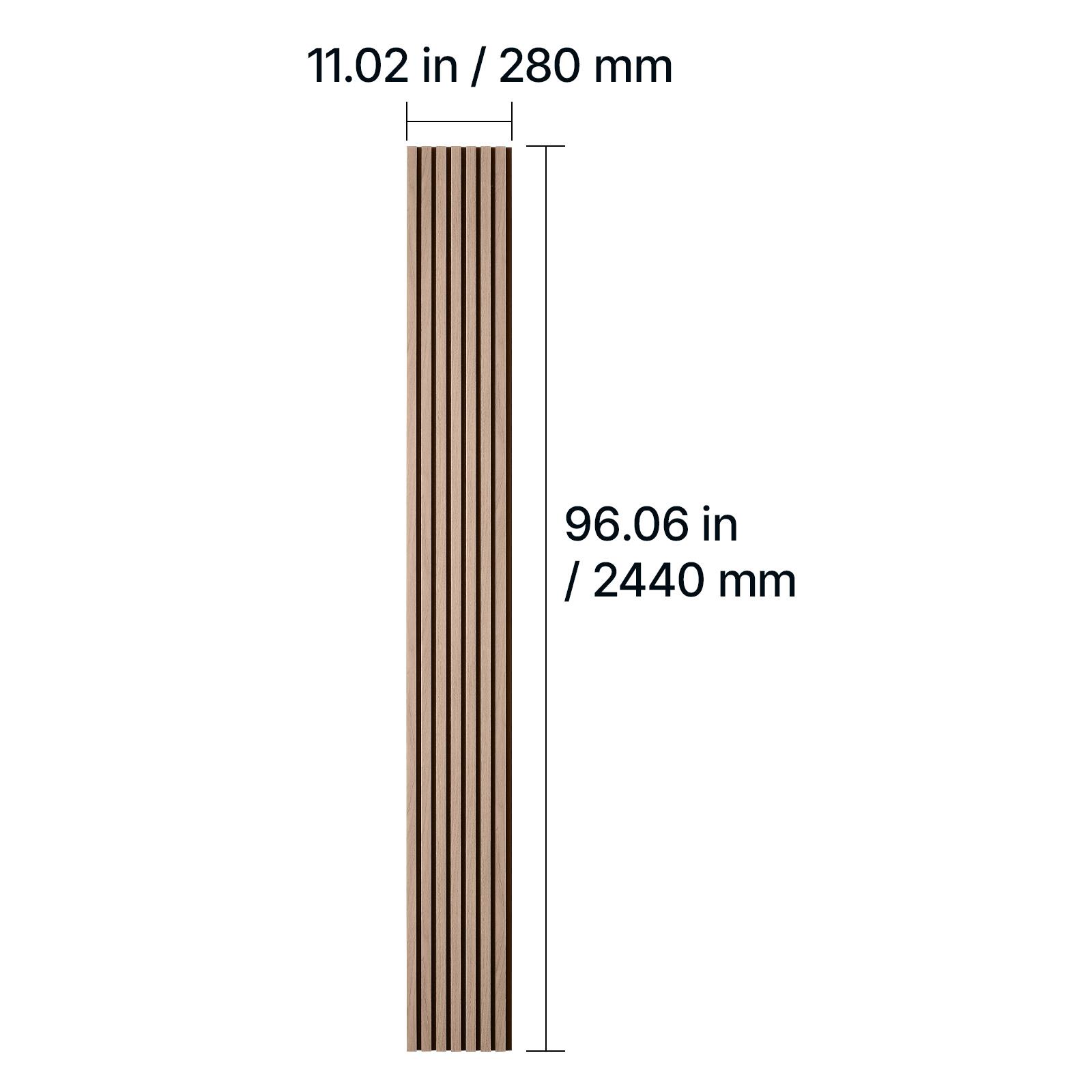 11.02 in / 280 mm  
96.06 in / 2440 mm