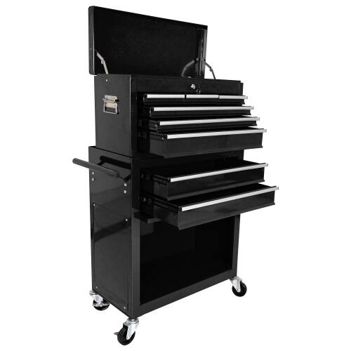 Alt View 1. LOVMOR - High Capacity Rolling Tool Chest with Wheels and Drawers 8-Drawer Tool Storage Cabinet.