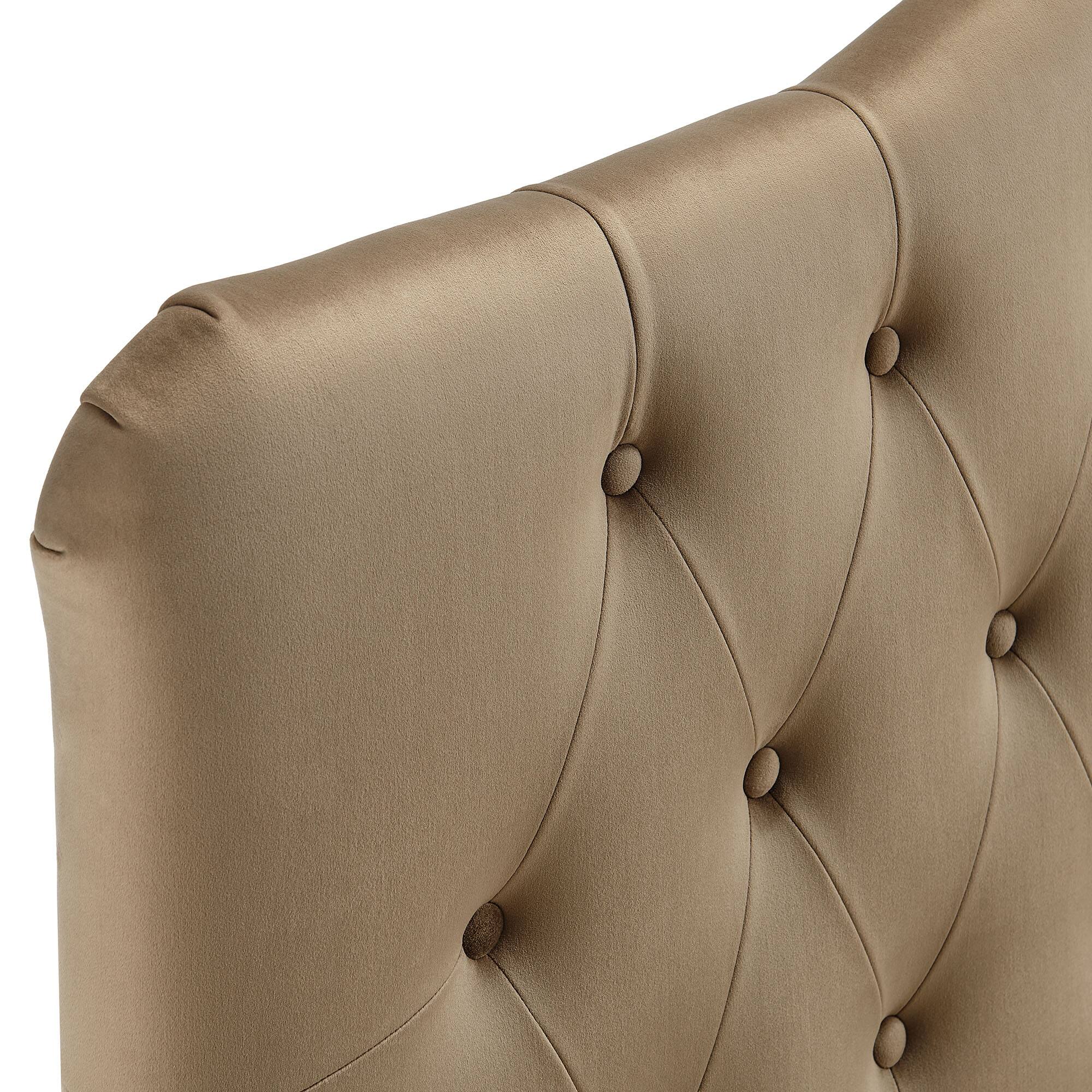 Alt View 4. Modway - Annabel Diamond Tufted Performance Velvet Headboard by Modway - Taupe.
