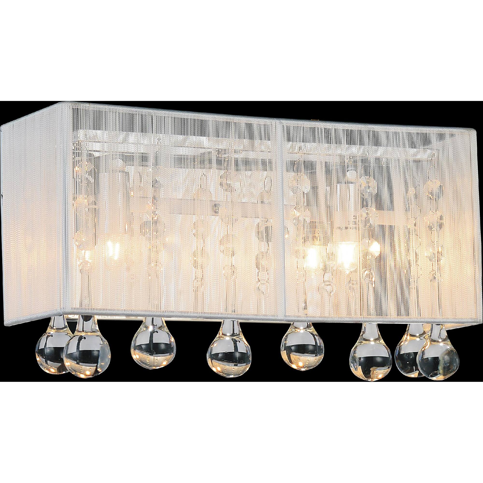 Angle. CWI Lighting - Water Drop 3 Light Vanity Light With Chrome Finish - Chrome.