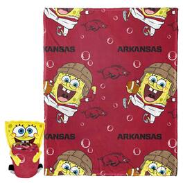Northwest - Arkansas Razorbacks Spongebob Squarepants Hugger Blanket - Multicolor
