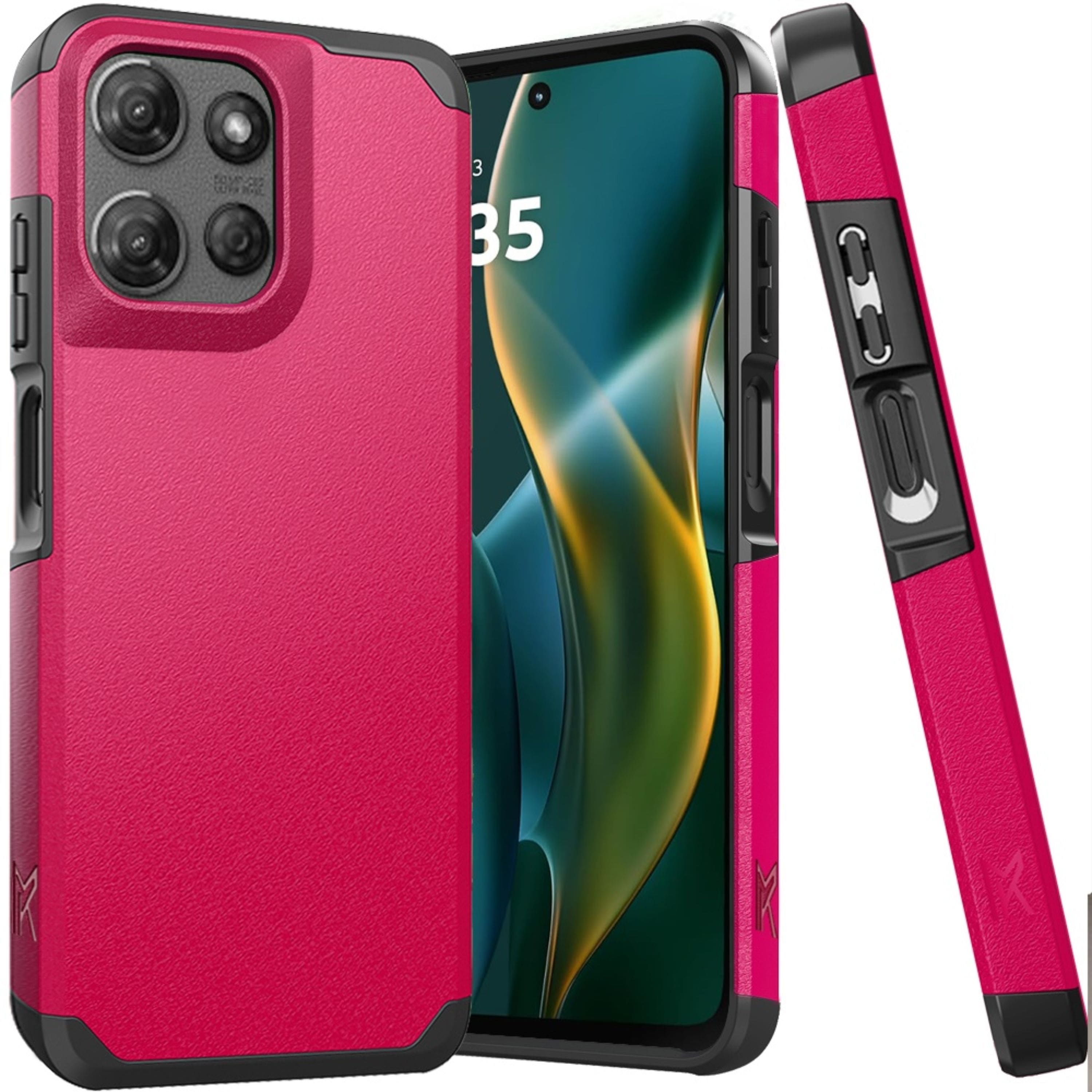 Kitcheniva - Strong Shockproof Hybrid Magnetic Mount Ready Phone Cover For Moto G Stylus 2026/2025 - Hot Pink price history on PriceWatchPro