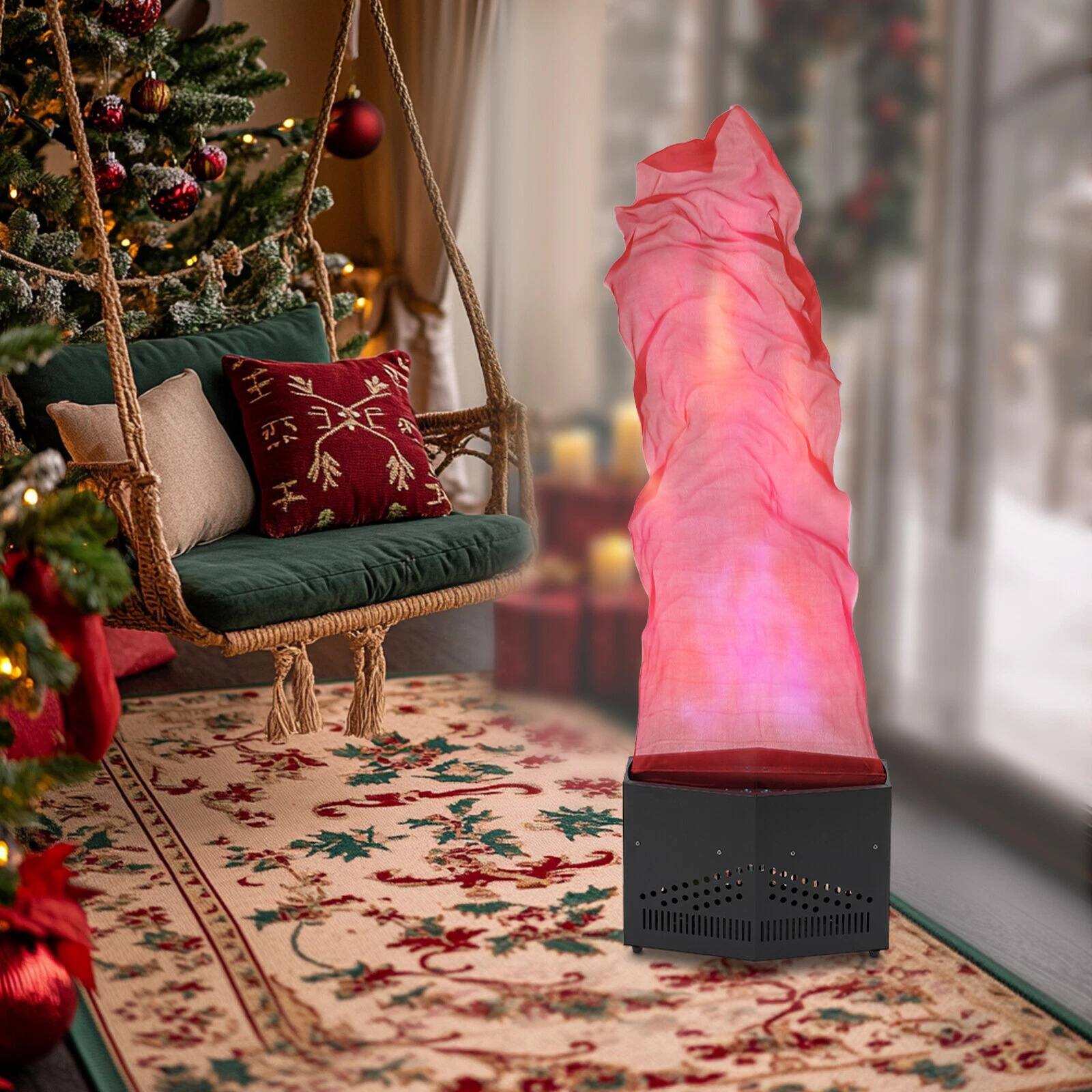 Angle. Home Collection - 130W RGB 3-in-1 LED Fake Fire Light with DMX Control - Black.