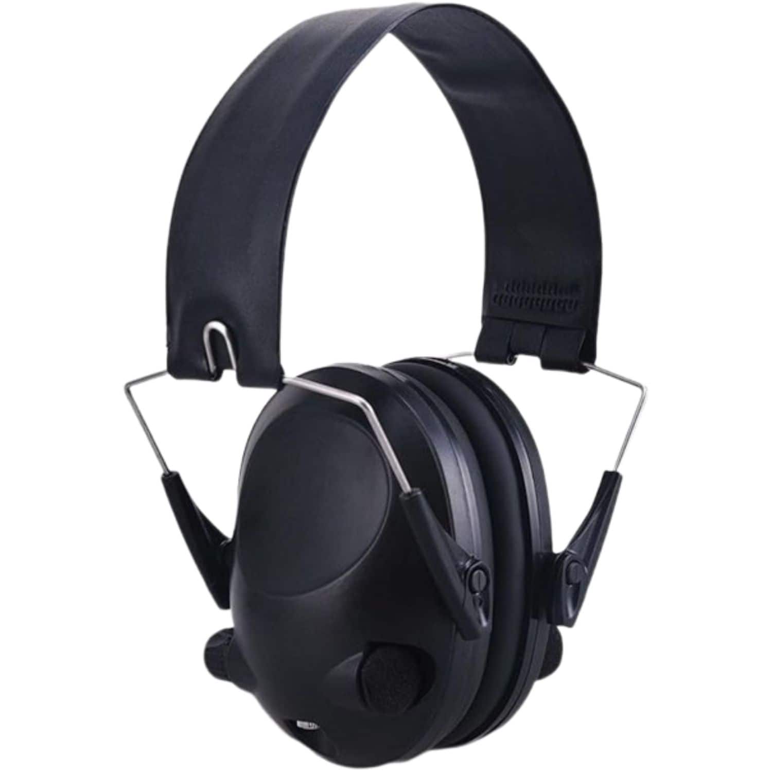 Stock Preferred - Folding Electronic Noise-Reduction Ear Muffs with Sound Active Compression - Black