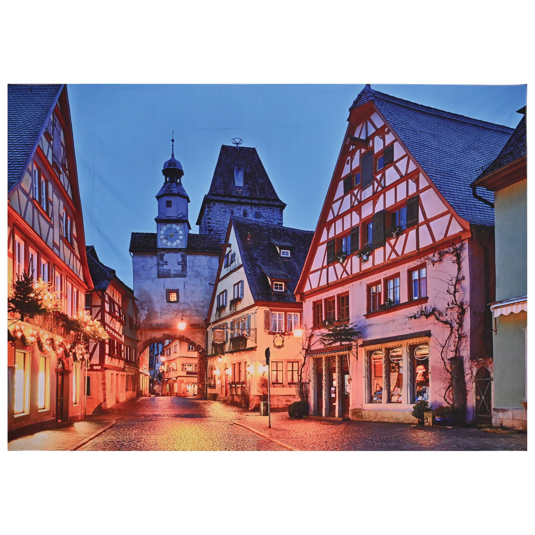 Front. Beistle - Oktoberfest Fabric Backdrop - Multicolor.