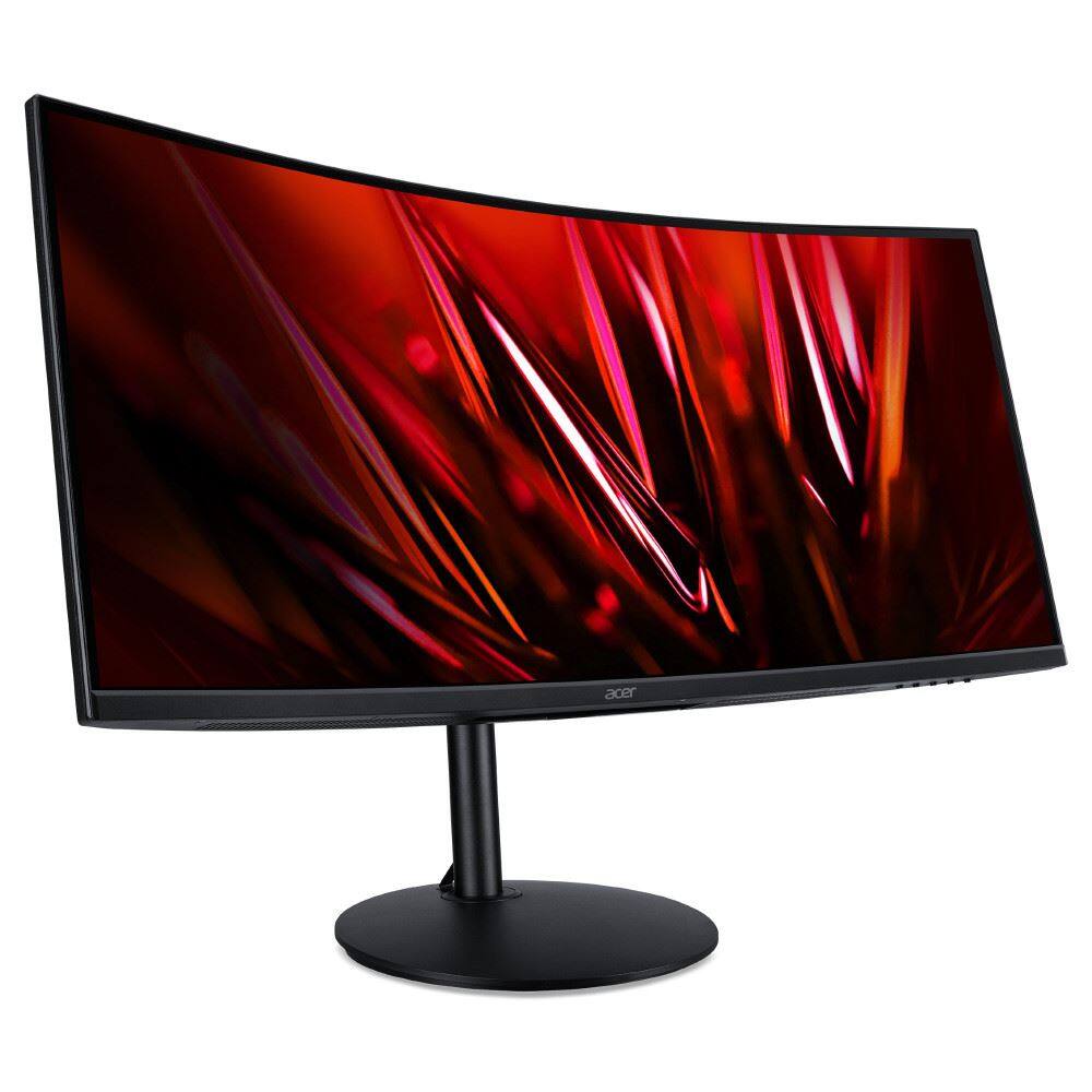 Angle. Acer - Nitro XZ342CU 34" LCD Monitor 180Hz 3440x1440 UWQHD VA Panel 1ms Response Time 400 Nit Brightness - Black.