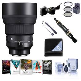 Bundle - Sigma - 85mm f/1.4 DG DN ART Lens for Sony E w/PC Software Accessories Kit