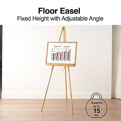 Floor Easel  
Fixed Height with Adjustable Angle  

Regional Budgets  

Supports up to 15 lbs.