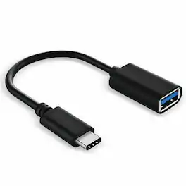 Sanoxy - USB-C to USB-A 3.0 OTG Adapter Converter Cable - Black