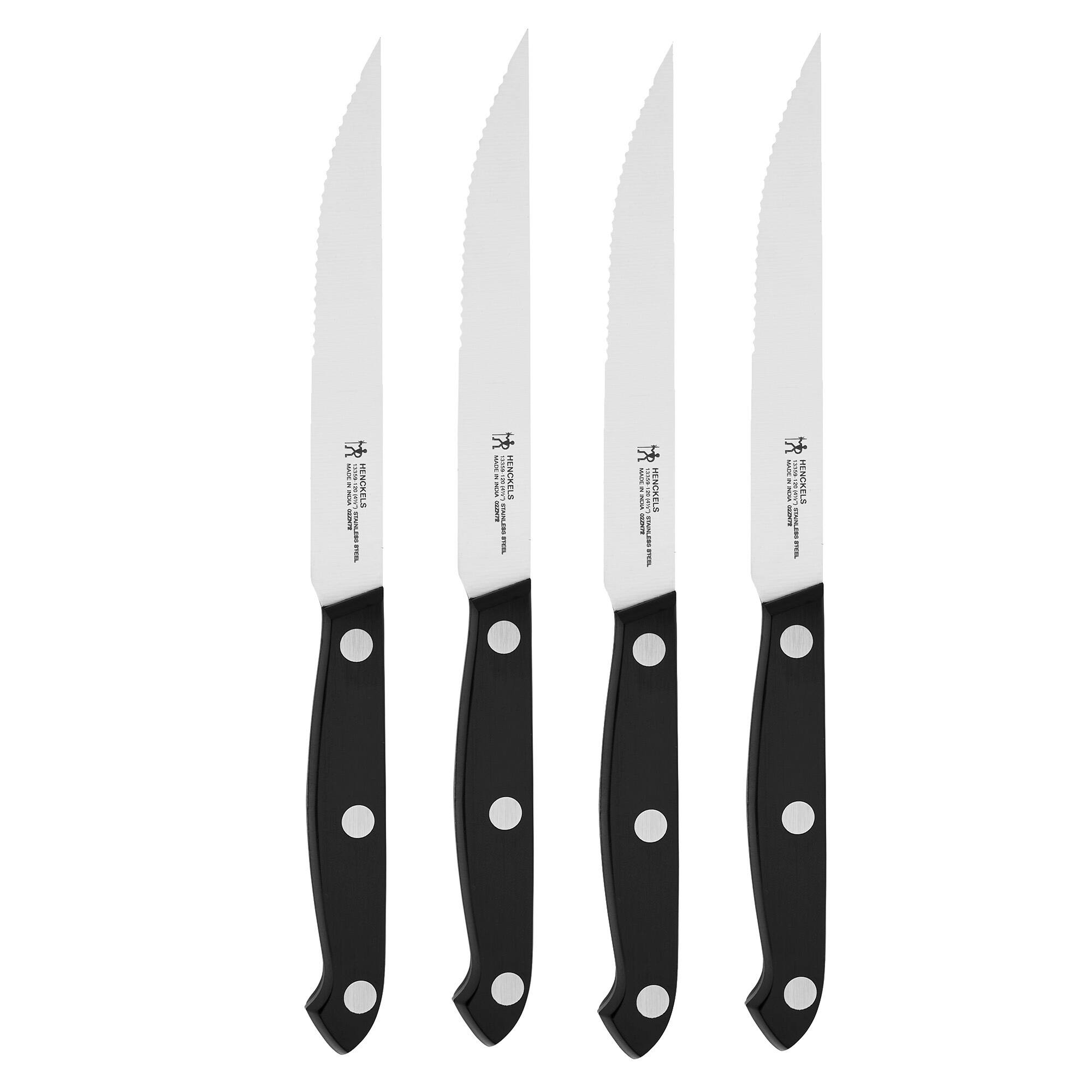 Henckels - 4-pc Prime Steak Knife Set - Black