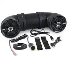 Front. SoundStorm - SOUNDSTORM BTB6 Bluetooth 6.5" 450W ATV/Marine Off Road Amplified Tube Speaker - Black.