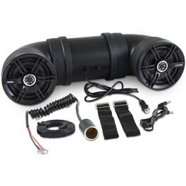 SoundStorm - BTB6 Bluetooth 6.5" 450W ATV/Marine Off Road Amplified Tube Speaker - Black