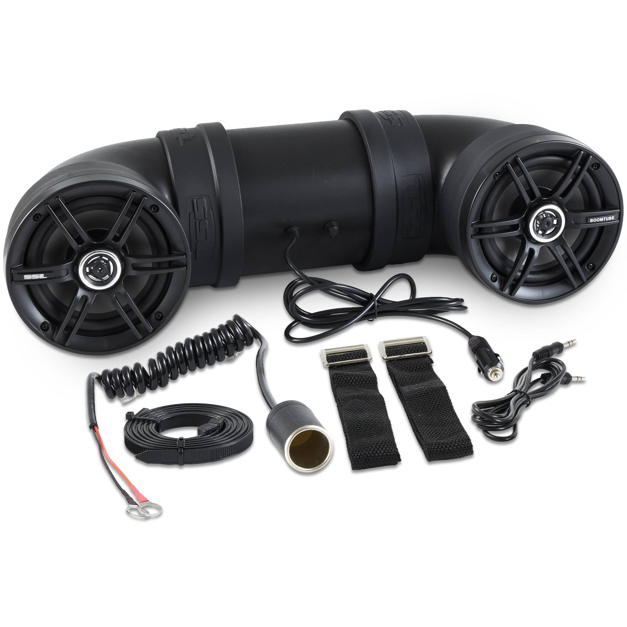 Front. SoundStorm - SOUNDSTORM BTB6 Bluetooth 6.5" 450W ATV/Marine Off Road Amplified Tube Speaker - Black.