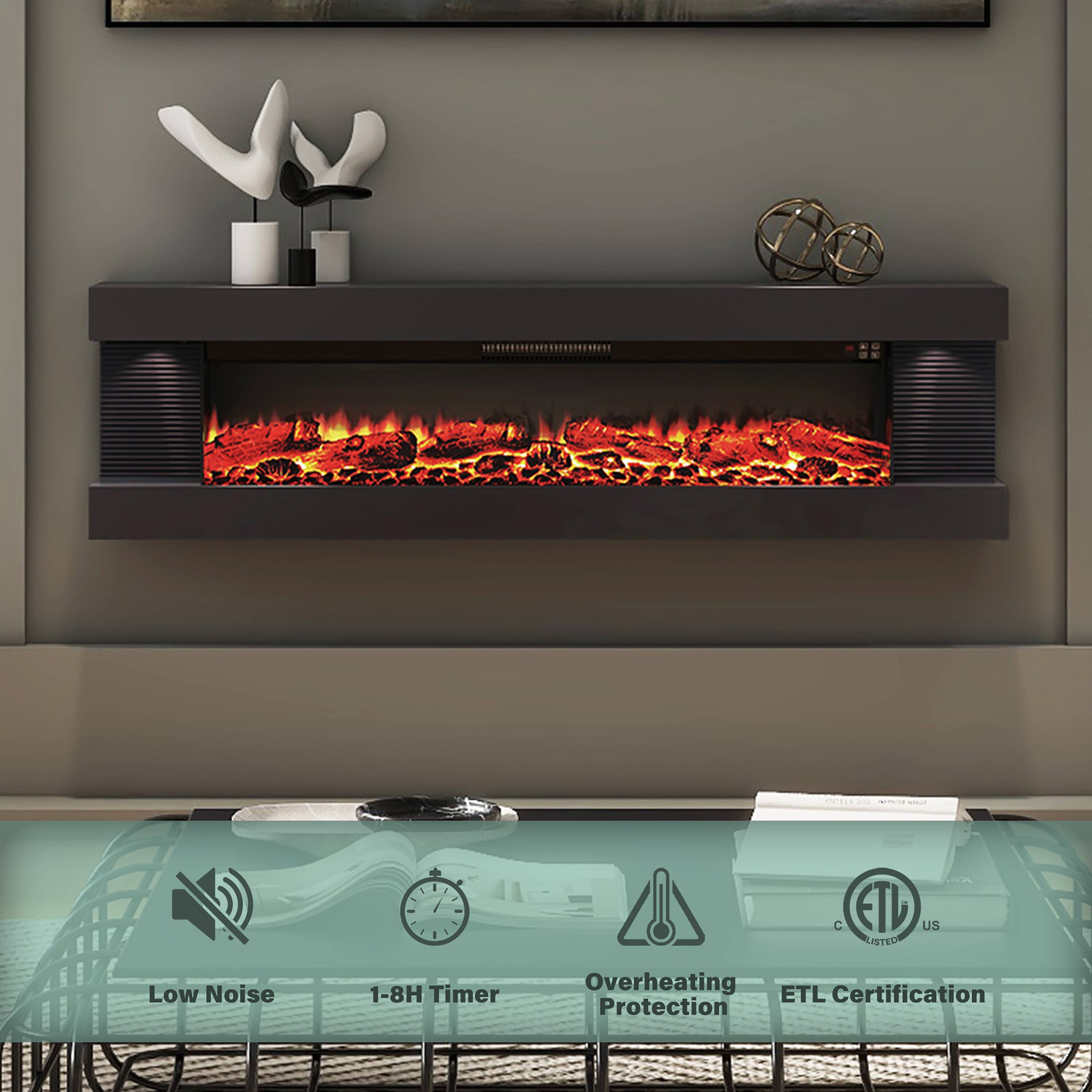 - Low Noise
- 1-8H Timer
- Overheating Protection
- ETL Certification