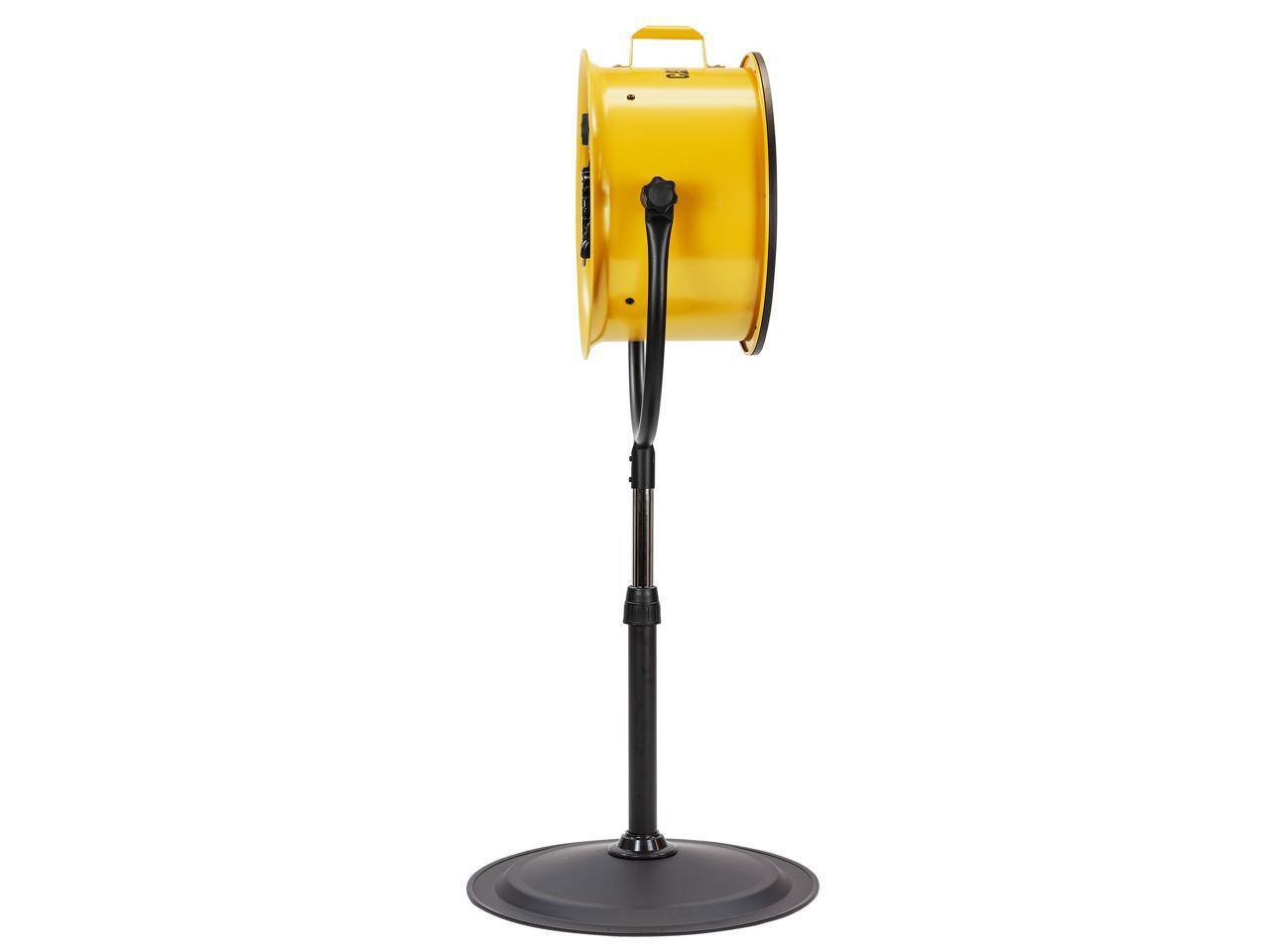 Alt View 4. Caterpillar - Caterpillar CF-HVPD-14AC-YW 14-inch High Velocity Pedestal Air Circulator - Yellow.